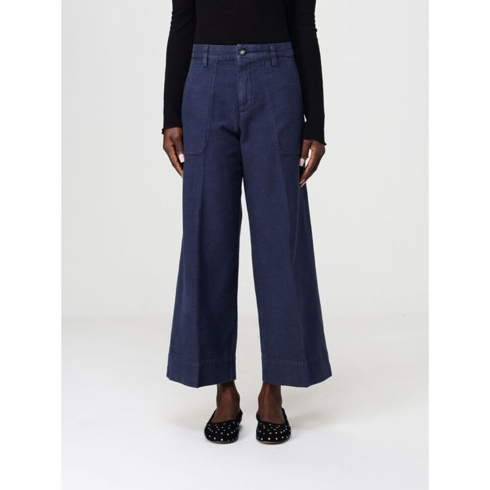 Mason's Women Cotton Wide Leg Trousers Mason's